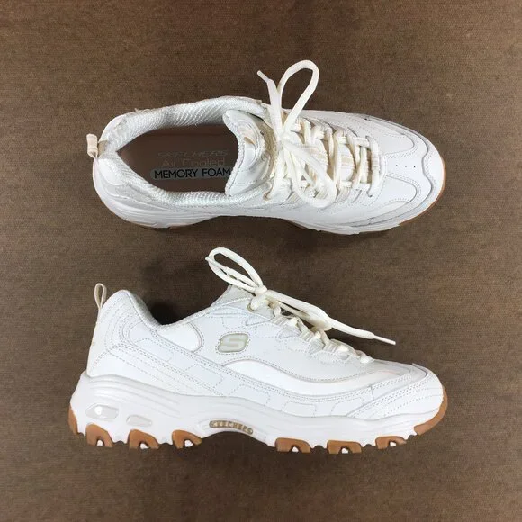 Skechers Shoes Skechers Dlites Good Neutral Lace Up Sneakers